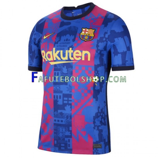 Camisa 3 FC Barcelona 2021-2022 manga curta ,Masculino