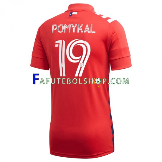 Camisa 1 FC Dallas Paxton Pomykal 19 2021 manga curta ,Masculino