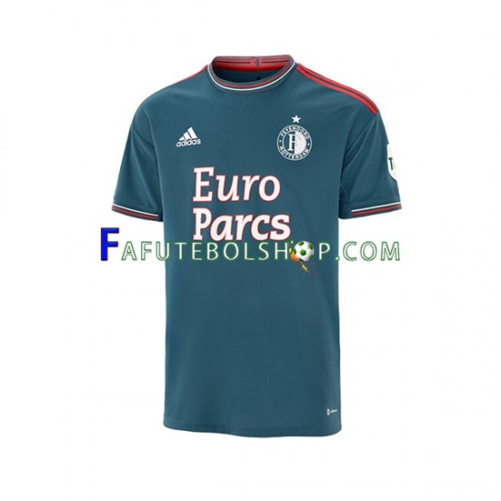 Camisa 2 Feyenoord Rotterdam 2022-2023 manga curta ,Masculino