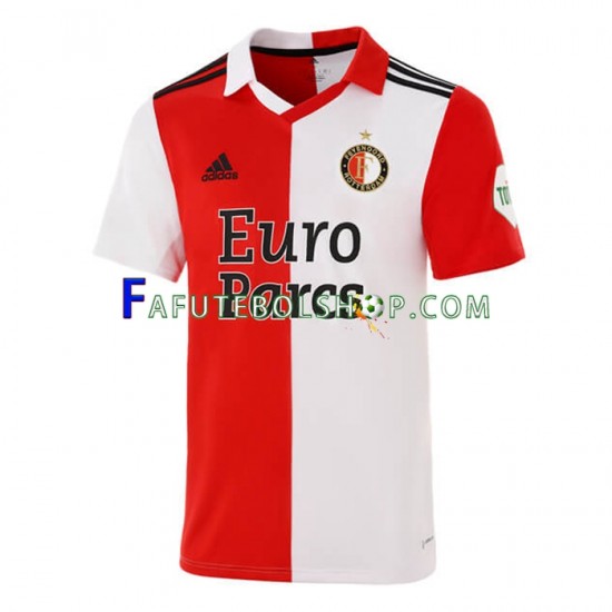 Camisa 1 Feyenoord Rotterdam 2022-2023 manga curta ,Masculino