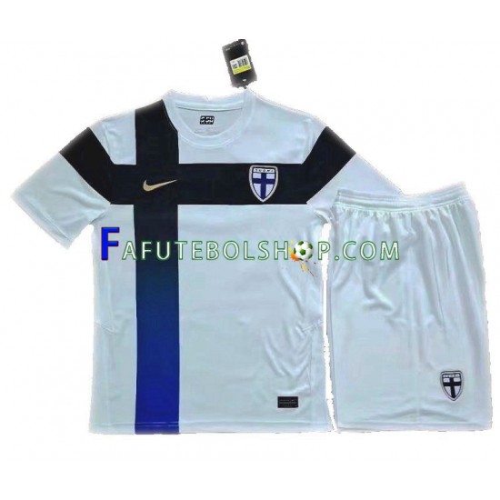 Camisa 1 Finlândia Euro 2020 manga curta ,infantil