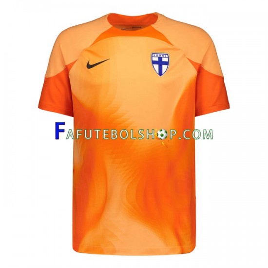 Camisa Goleiro 1 Finlândia 2022 manga curta ,Masculino