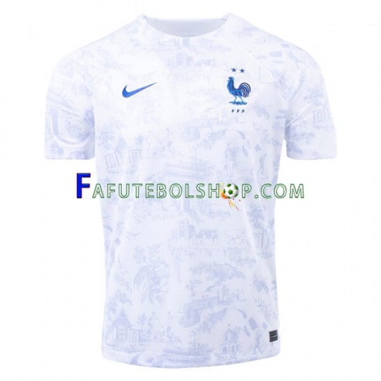 Camisa 2 França Copa Do Mundo 2022 manga curta ,Masculino