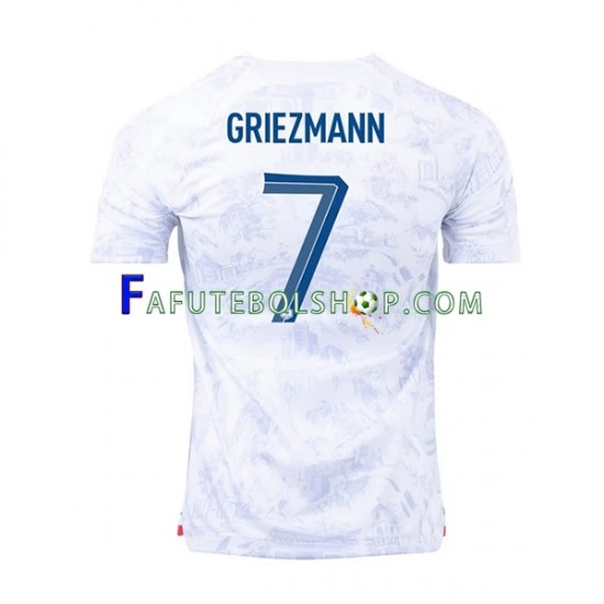 Camisa 2 França Griezmann 7 Copa Do Mundo 2022 manga curta ,Masculino