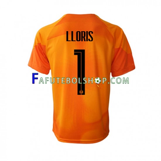 Camisa Goleiro 2 França Hugo Lloris 1 Copa Do Mundo 2022 manga curta ,Masculino