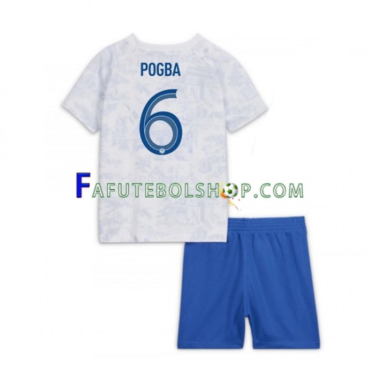 Camisa 2 França Pogba 6 Copa Do Mundo 2022 manga curta ,infantil