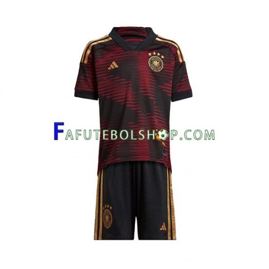 Camisa 2 Alemanha Copa Do Mundo 2022 manga curta ,infantil