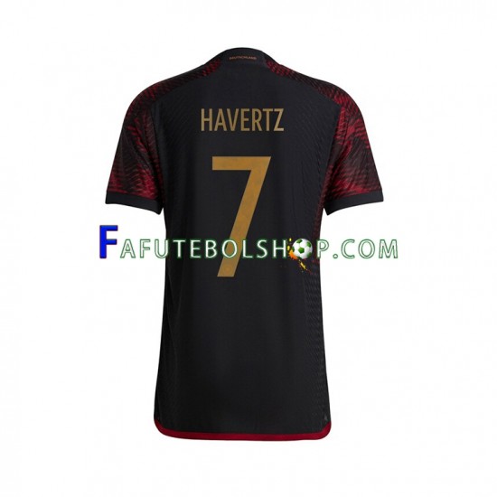 Camisa 2 Alemanha Havertz 7 Copa Do Mundo 2022 manga curta ,Masculino