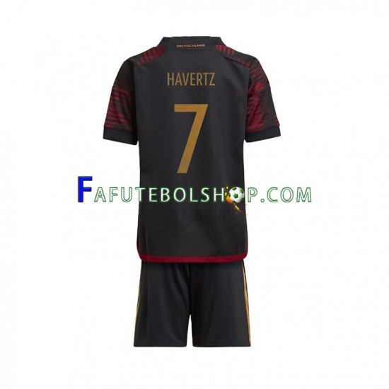 Camisa 2 Alemanha Havertz 7 Copa Do Mundo 2022 manga curta ,infantil