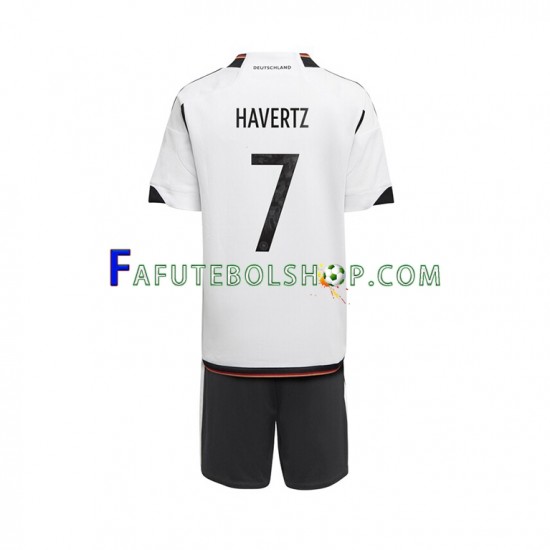 Camisa 1 Alemanha Havertz 7 Copa Do Mundo 2022 manga curta ,infantil