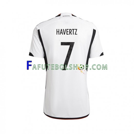 Camisa 1 Alemanha Havertz 7 Copa Do Mundo 2022 manga curta ,Masculino