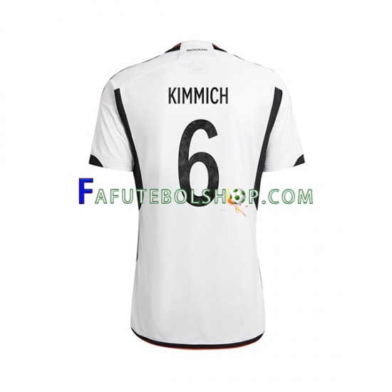 Camisa 1 Alemanha Joshua Kimmich 6 Copa Do Mundo 2022 manga curta ,Masculino