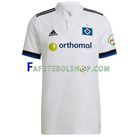 Camisa 1 Hamburger SV 2021-2022 manga curta ,Masculino