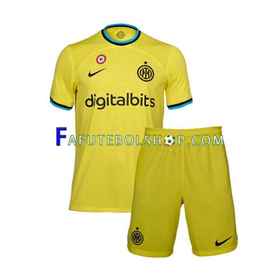 Camisa 3 Internazionale 2022-2023 manga curta ,infantil