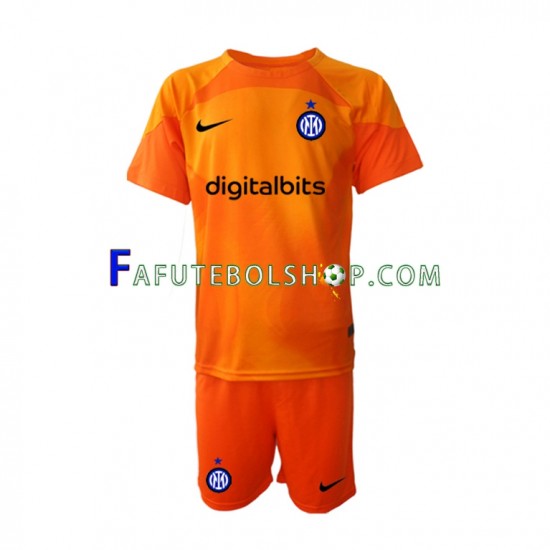 Camisa Goleiro 4 Internazionale 2022-2023 manga curta ,infantil