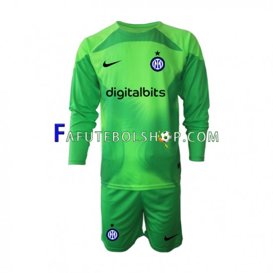 Camisa Goleiro 3 Internazionale 2022-2023 manga longa ,infantil