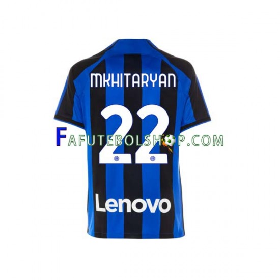 Camisa 1 Internazionale Henrikh Mkhitaryan 22 2022-2023 manga curta ,Masculino