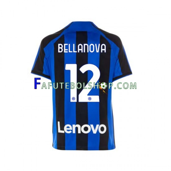 Camisa 1 Internazionale Raoul Bellanova 12 2022-2023 manga curta ,Masculino