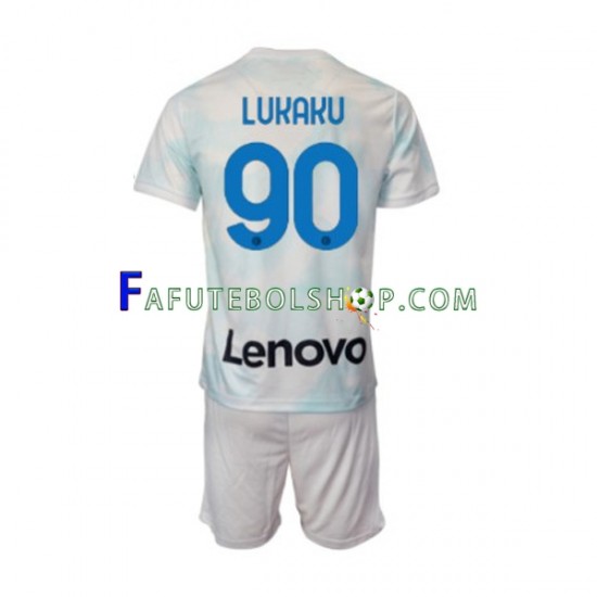 Camisa 2 Internazionale Romelu Lukaku 90 2022-2023 manga curta ,infantil