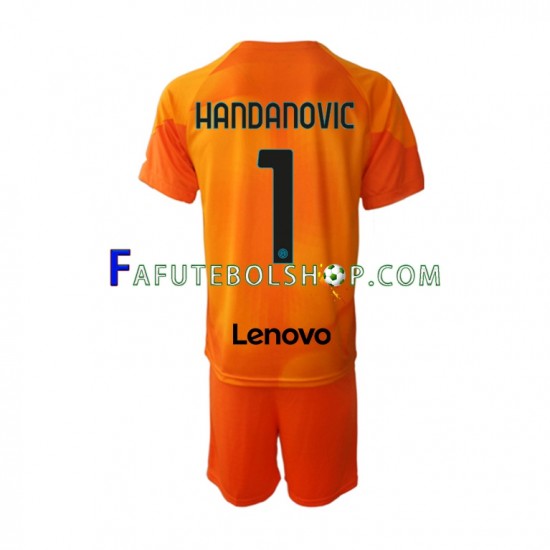 Camisa Goleiro 4 Internazionale Samir Handanovic 1 2022-2023 manga curta ,infantil