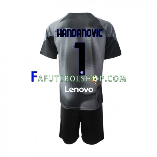 Camisa Goleiro 1 Internazionale Samir Handanovic 1 2022-2023 manga curta ,infantil