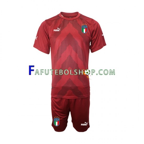 Camisa Goleiro 2 Itália 2022-2023 manga curta ,infantil