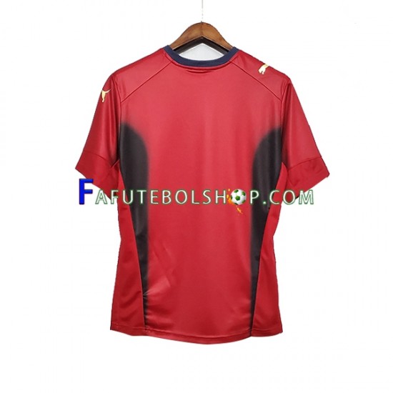 Camisa Goleiro 2 Itália Retrô 2006 manga curta ,Masculino