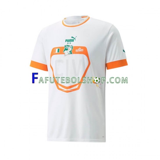 Camisa 2 Costa do Marfim 2022 manga curta ,Masculino