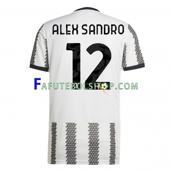 Camisa 1 Juventus Alex Sandro 12 2022-2023 manga curta ,Masculino