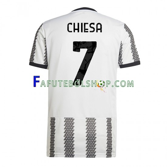 Camisa 1 Juventus Chiesa 7 2022-2023 manga curta ,Masculino