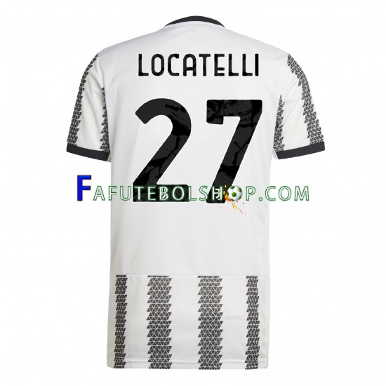 Camisa 1 Juventus Locatelli 27 2022-2023 manga curta ,Masculino