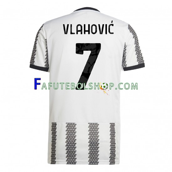 Camisa 1 Juventus Vlahovic 7 2022-2023 manga curta ,Masculino