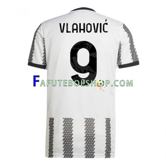 Camisa 1 Juventus Vlahovic 9 2022-2023 manga curta ,Masculino