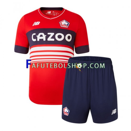 Camisa 1 LOSC Lille 2022-2023 manga curta ,infantil