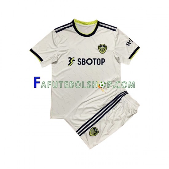 Camisa 1 Leeds United 2022-2023 manga curta ,infantil