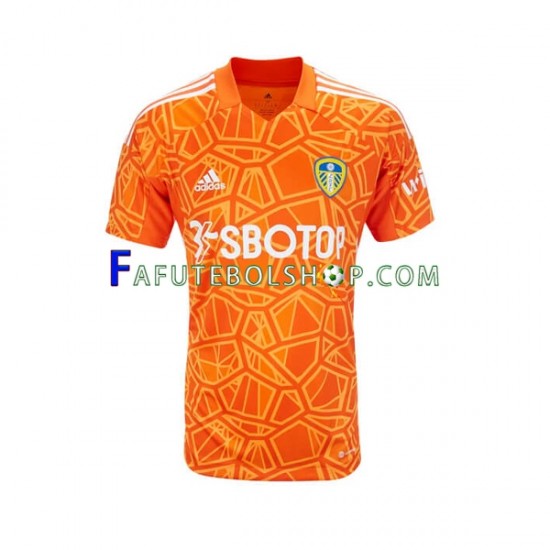 Camisa Goleiro 2 Leeds United 2022-2023 manga curta ,Masculino