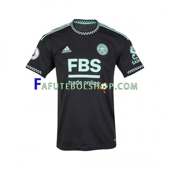 Camisa 2 Leicester City 2022-2023 manga curta ,Masculino