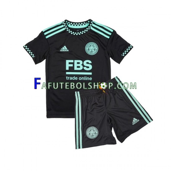 Camisa 2 Leicester City 2022-2023 manga curta ,infantil