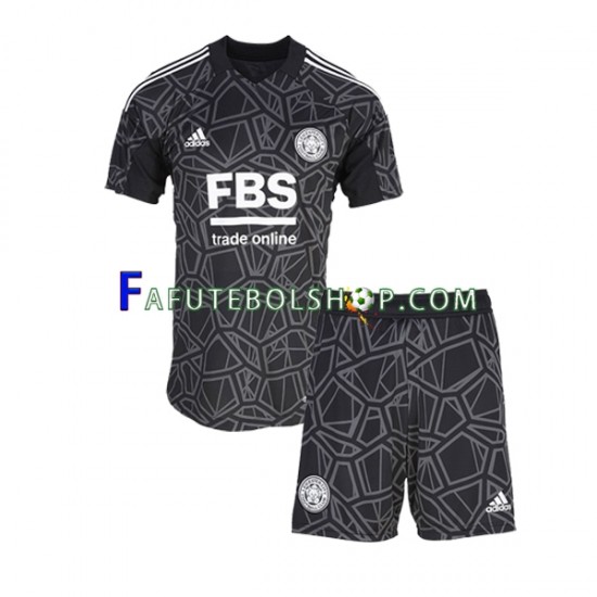 Camisa Goleiro 1 Leicester City 2022-2023 manga curta ,infantil