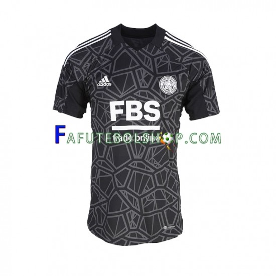 Camisa Goleiro 1 Leicester City 2022-2023 manga curta ,Masculino