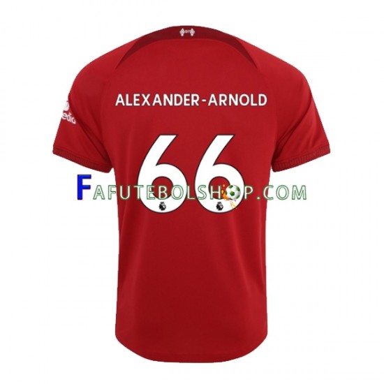 Camisa 1 Liverpool Alexander-Arnold 66 2022-2023 manga curta ,Masculino