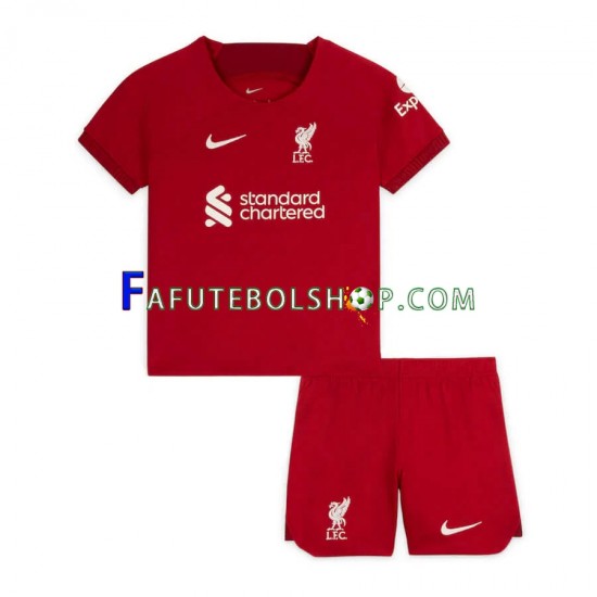 Camisa 1 Liverpool 2022-2023 manga curta ,infantil