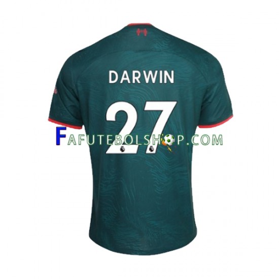 Camisa 3 Liverpool Darwin Nunez 27 2022-2023 manga curta ,Masculino