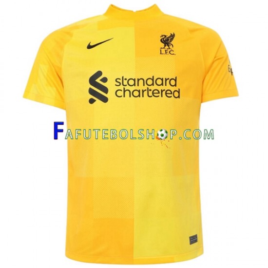 Camisa Goleiro 2 Liverpool 2021-2022 manga curta ,Masculino