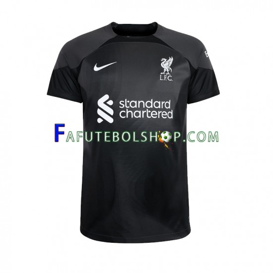 Camisa Goleiro 2 Liverpool 2022-2023 manga curta ,Masculino