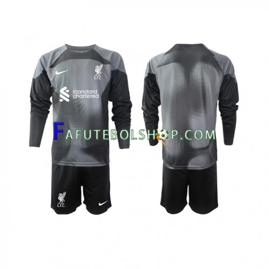 Camisa Goleiro 2 Liverpool 2022-2023 manga longa ,infantil