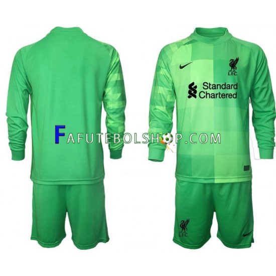 Camisa Goleiro 1 Liverpool 2021-2022 manga longa ,infantil