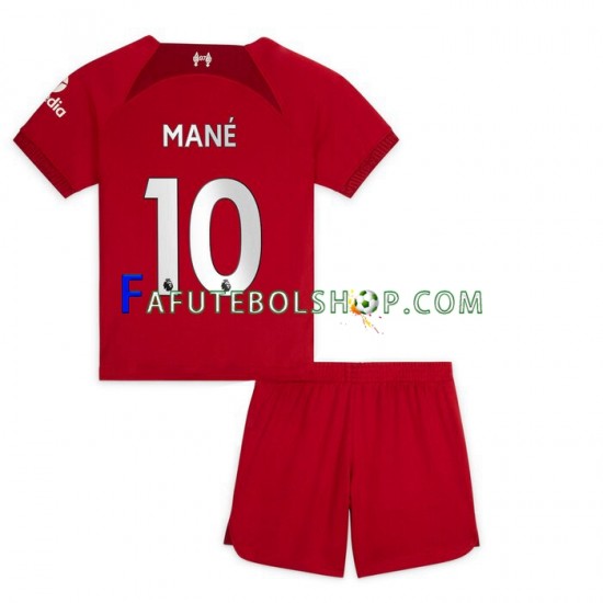 Camisa 1 Liverpool Mane 10 2022-2023 manga curta ,infantil