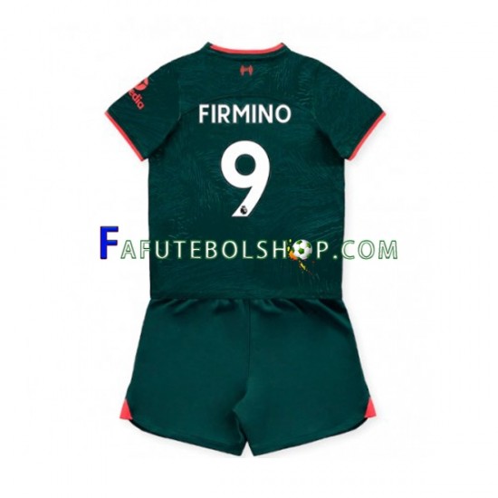 Camisa 3 Liverpool Roberto Firmino 9 2022-2023 manga curta ,infantil