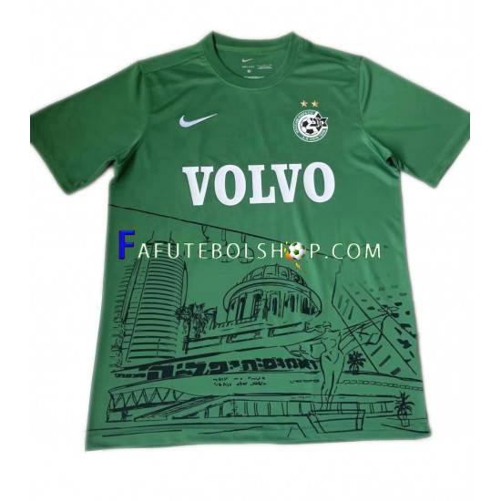 Camisa 1 Maccabi Haifa Commemorative Edition 2022-2023 manga curta ,Masculino